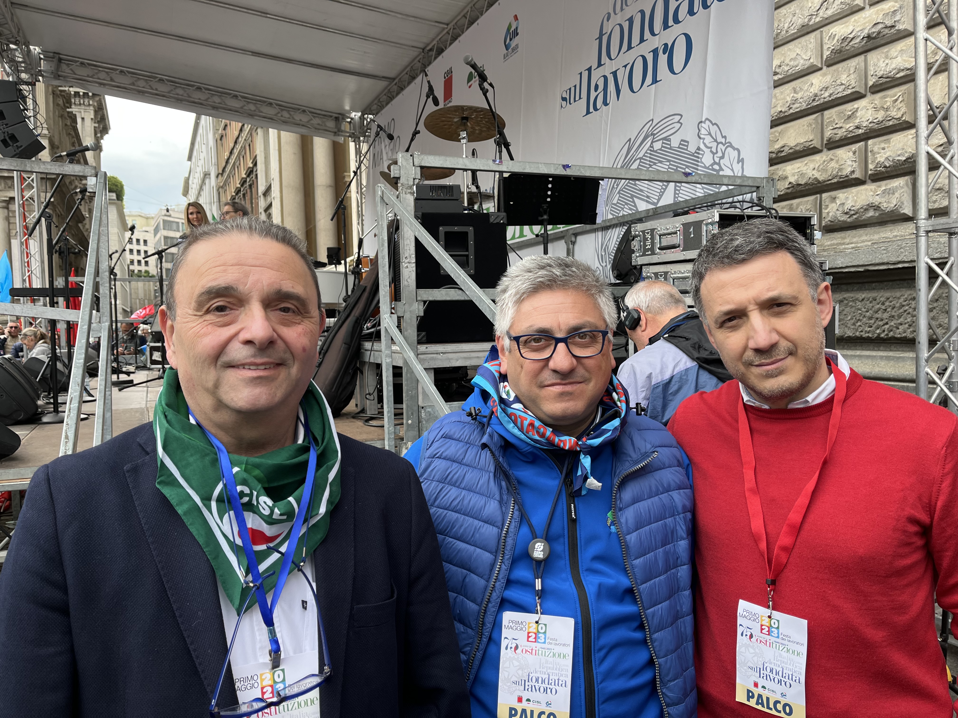 Da sx Gerla, Vizza, Bonini