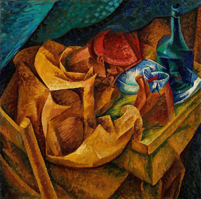 Boccioni Umberto Il bevitore 1914 olio su tela